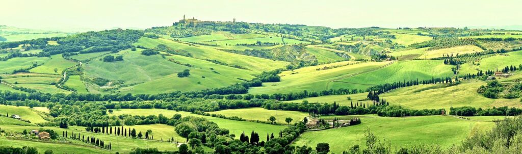 Tuscany with image of Pienza