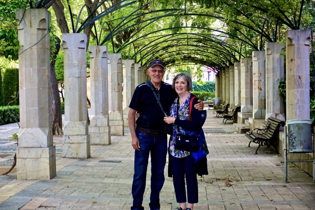 Jane and I Together outside of the Cathedral