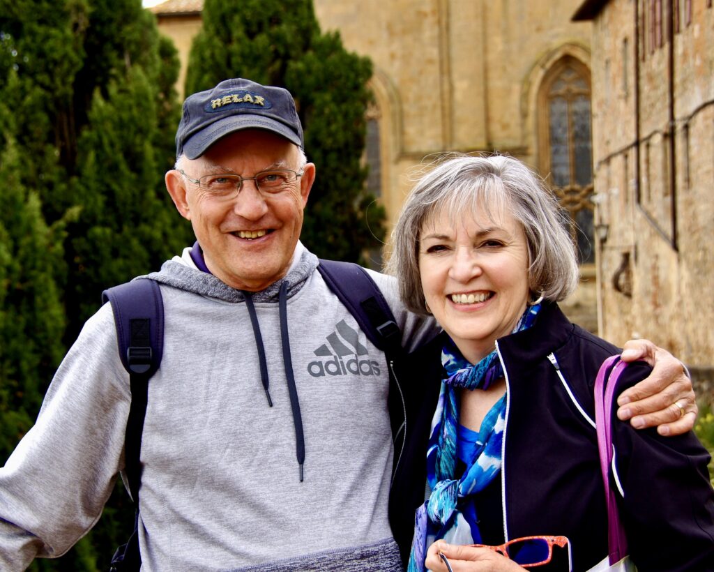 Ron and Jane in Pienza