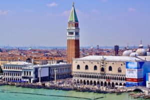 St Mark's Square in Venice from Cruise Ship