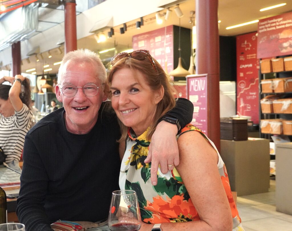 The couple from Wales we met at Mercado Centrali