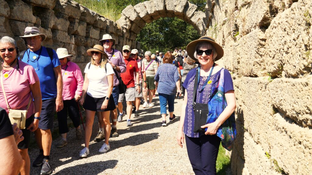 Jane at the Olympic Ruins