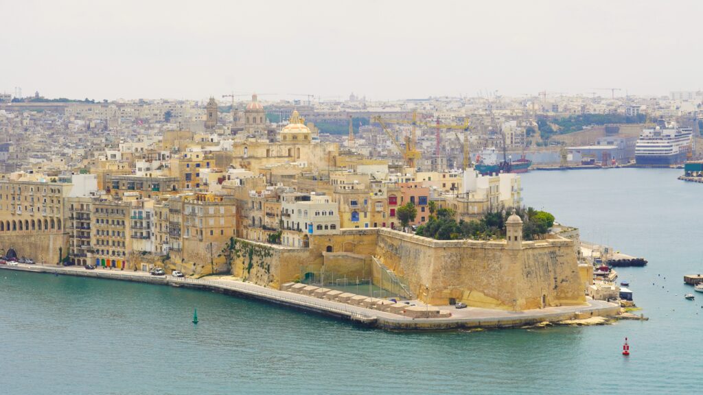 The Walled City of Valetta in Malta