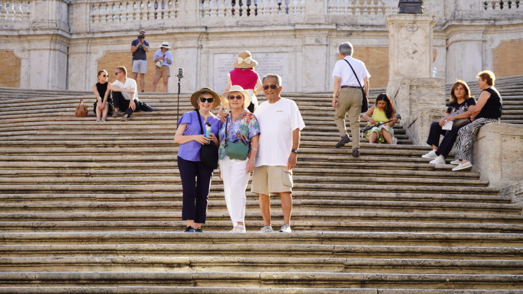 Jane and Friends at the Spanish Steps, Rome, Italy