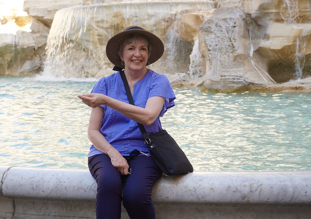 Trevi Fountain and Jane