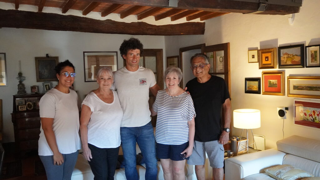 At Casa di Adelina with Nadia, Francisco and Jill and Francesco