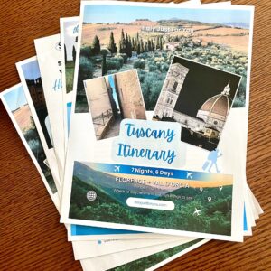 Itinerary for Tuscany / Val D’Orcia.