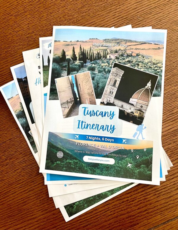 Itinerary for Tuscany / Val D’Orcia.