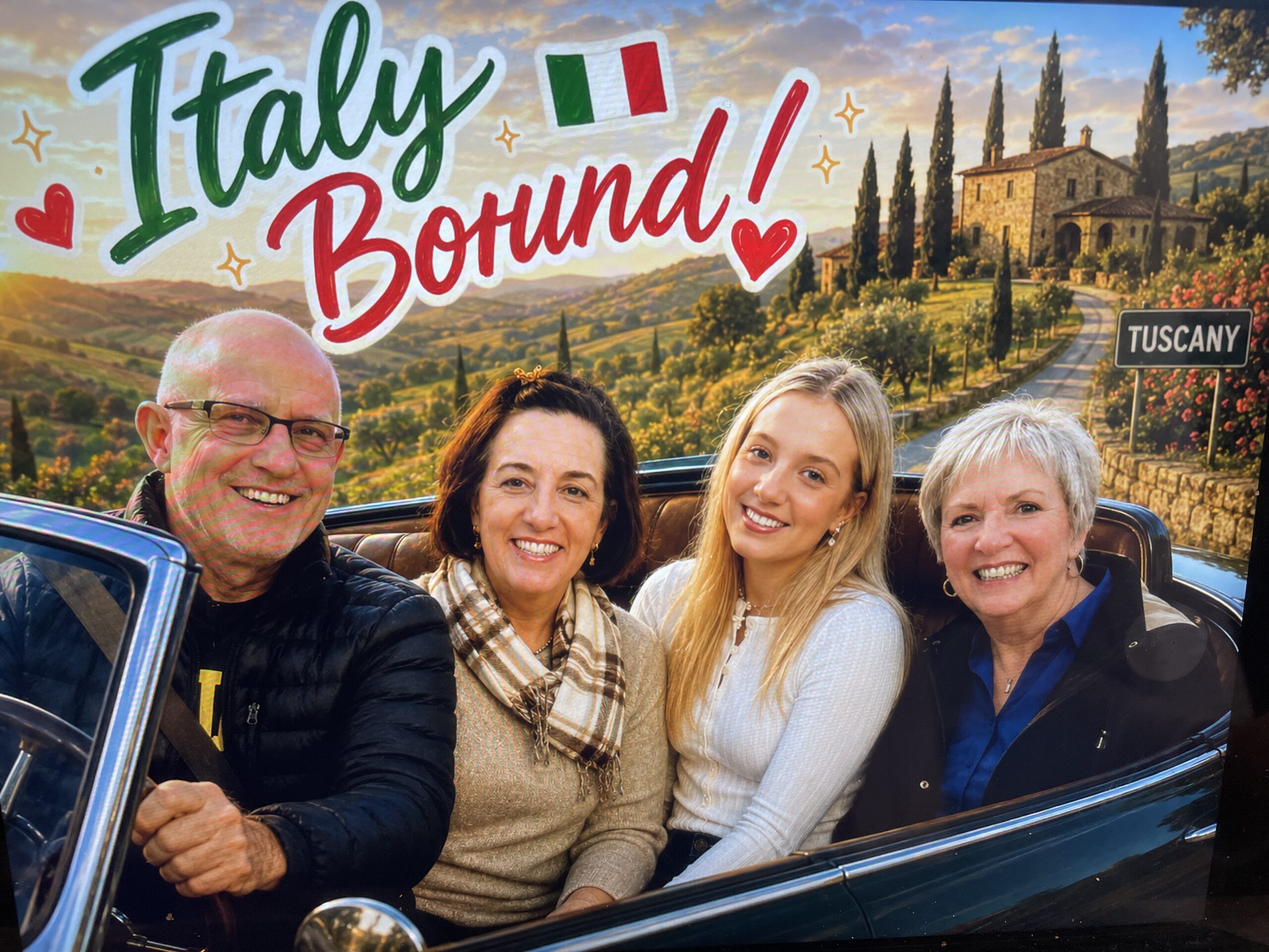 Family to Italy