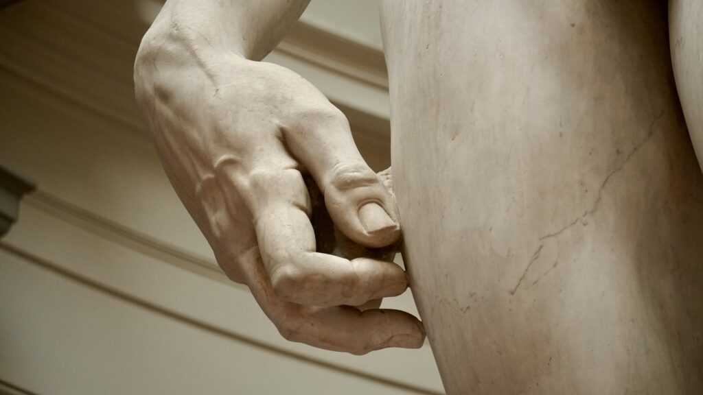 David, the hand on the Sling