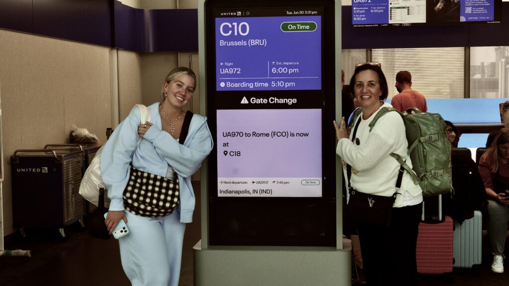 On our way to Italy