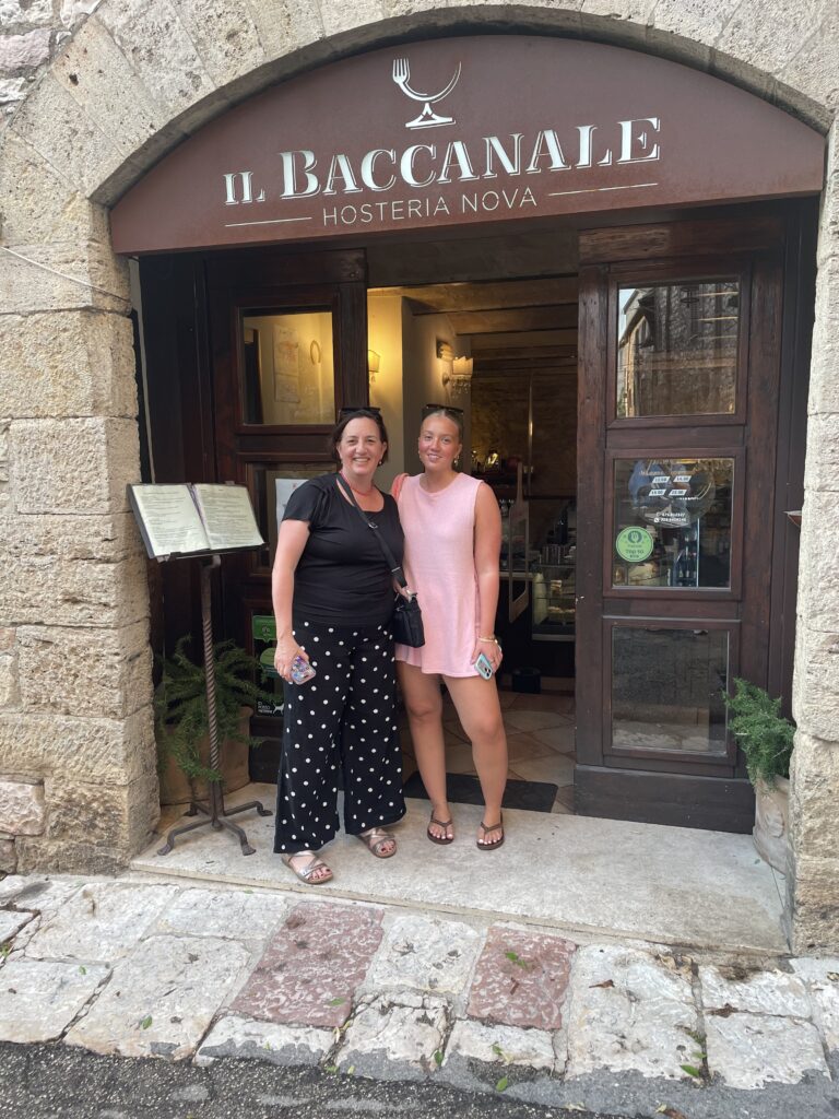 Kari and Izzy at Baccanale